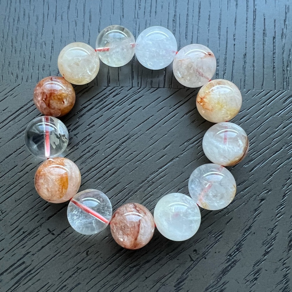 Golden healer / Fire quartz bracelet